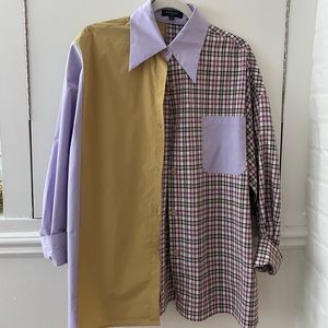 Unique oversized button down!!